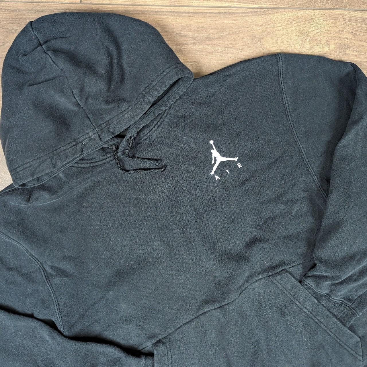 Black/Red Vintage Standard Air Jordan Logo Hoodie Men's M