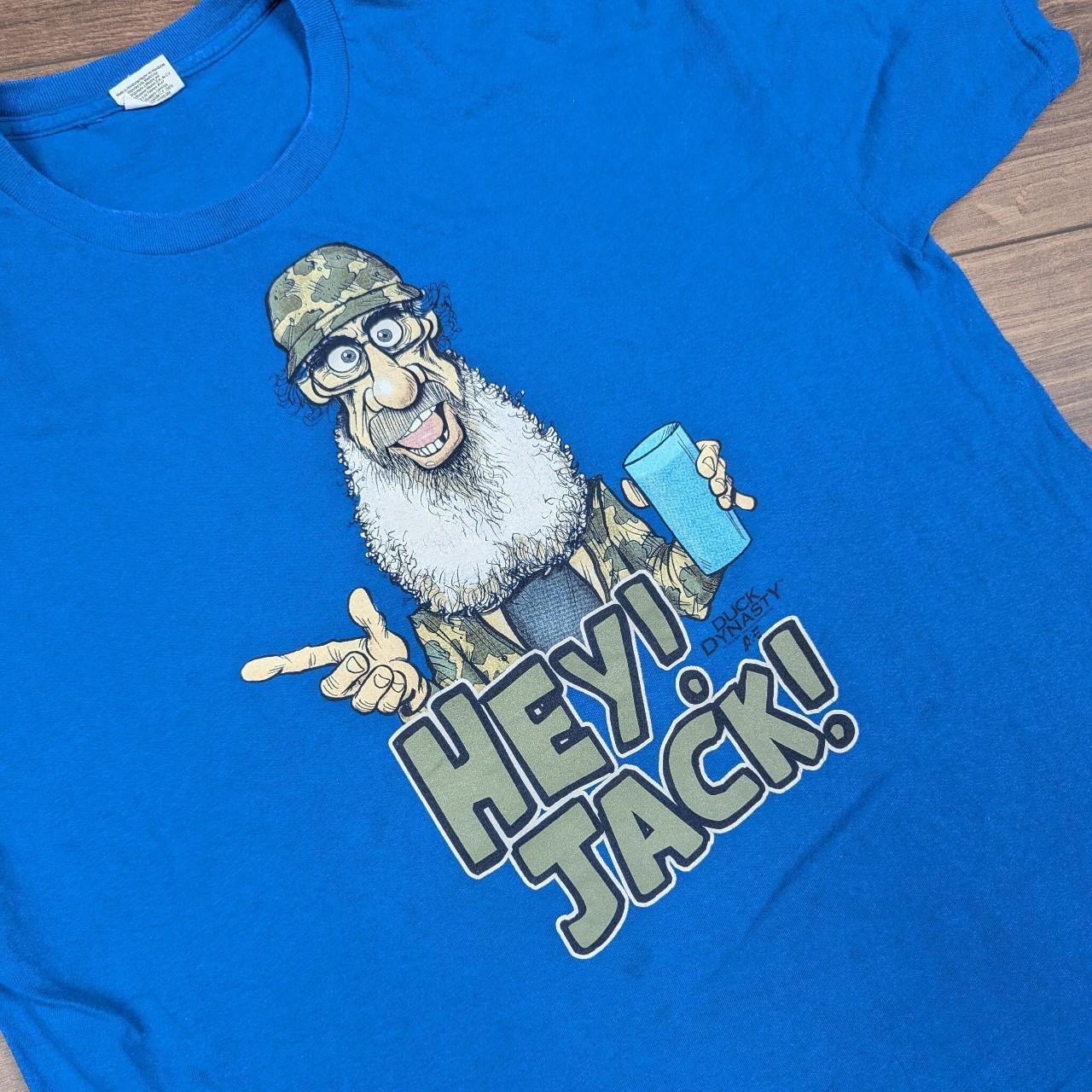 Blue Hey Jack Duck Dynasty Graphic T-Shirt Size 2XL
