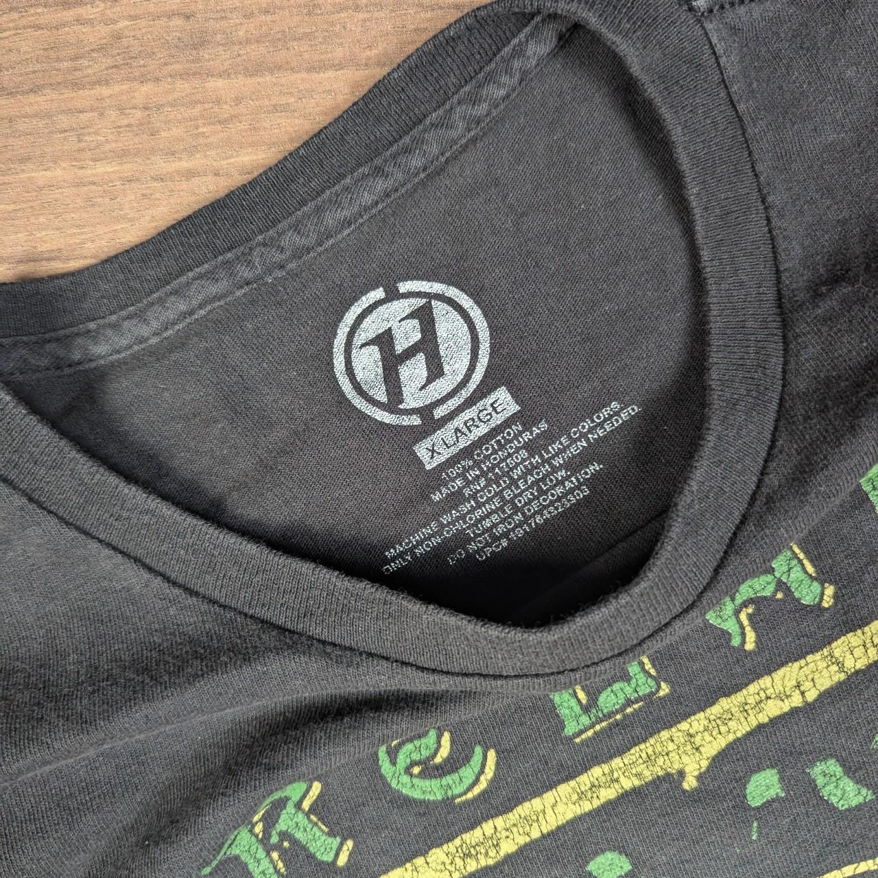 Black Vintage Ireland Born Lucky Graphic Horror Skull T-Shirt Men's XL