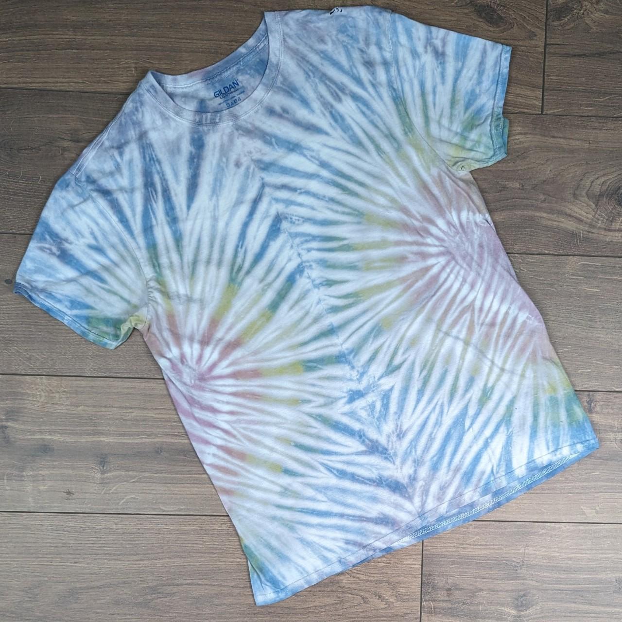 Vintage Multicoloured Pastel Tie Dye T-shirt Men's L