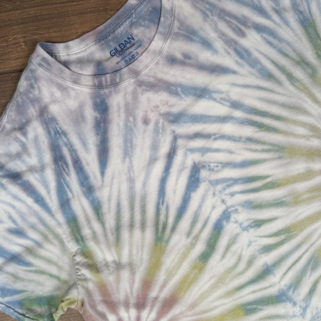 Vintage Multicoloured Pastel Tie Dye T-shirt Men's L