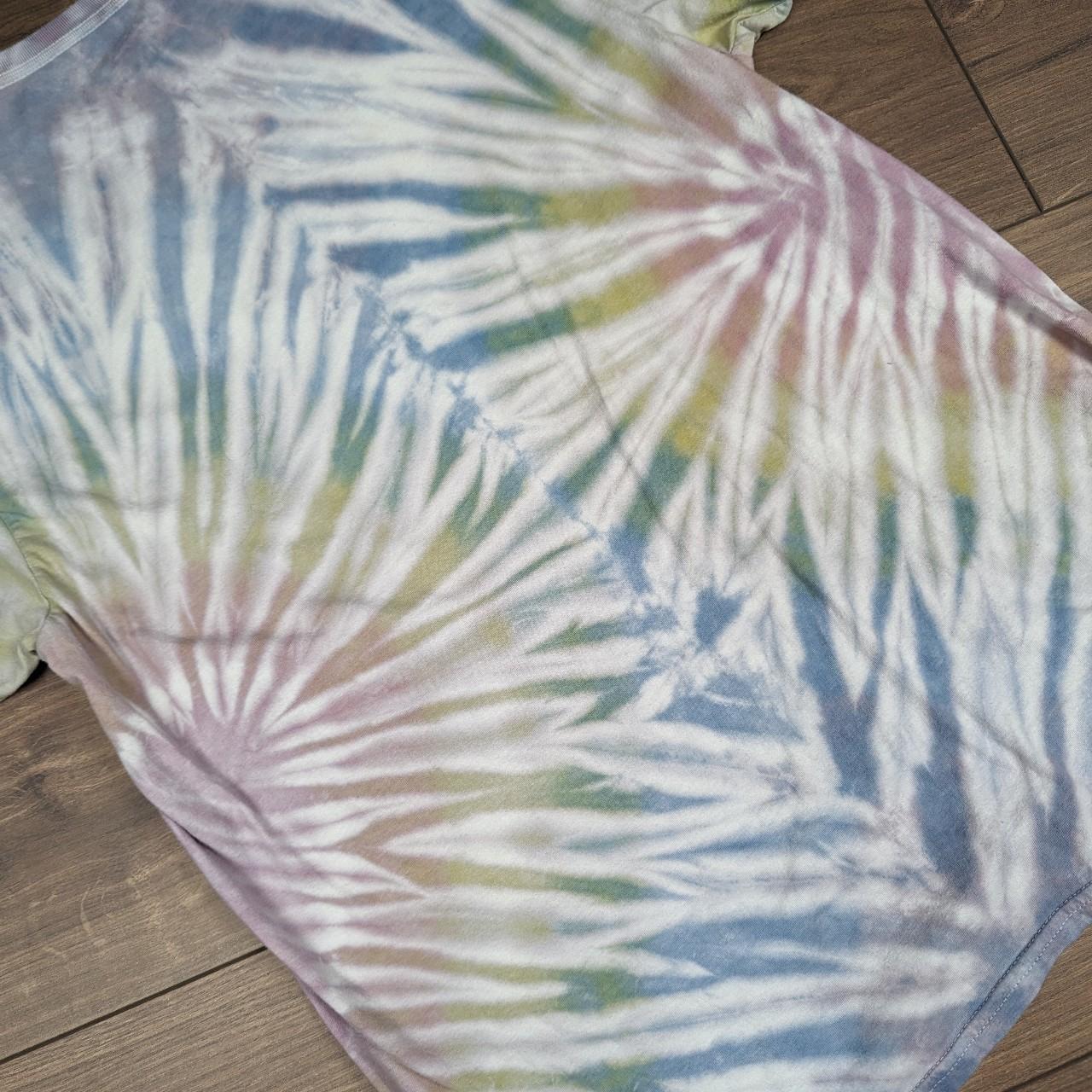 Vintage Multicoloured Pastel Tie Dye T-shirt Men's L