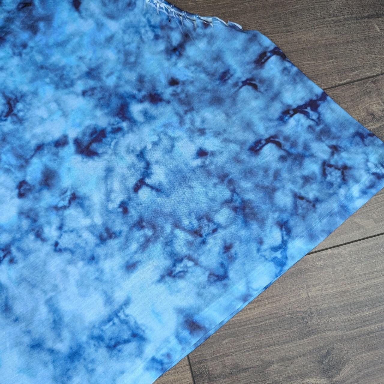 Vintage 00's Y2K Blue Wolf Graphic Tie Dye Vest T-Shirt UK 12-14
