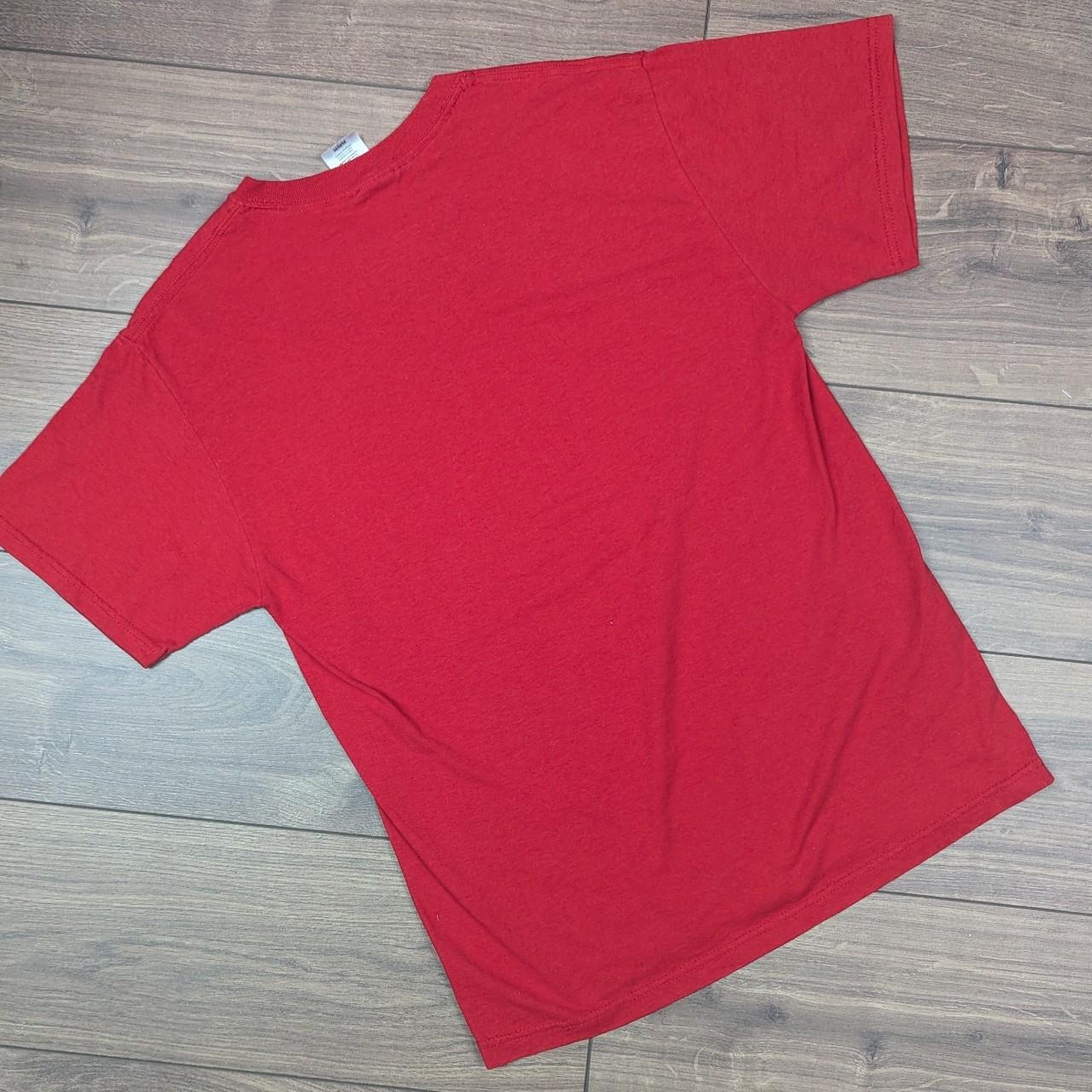 Vintage 00's Red Cursive Indie Rock Band Graphic T-Shirt Size M