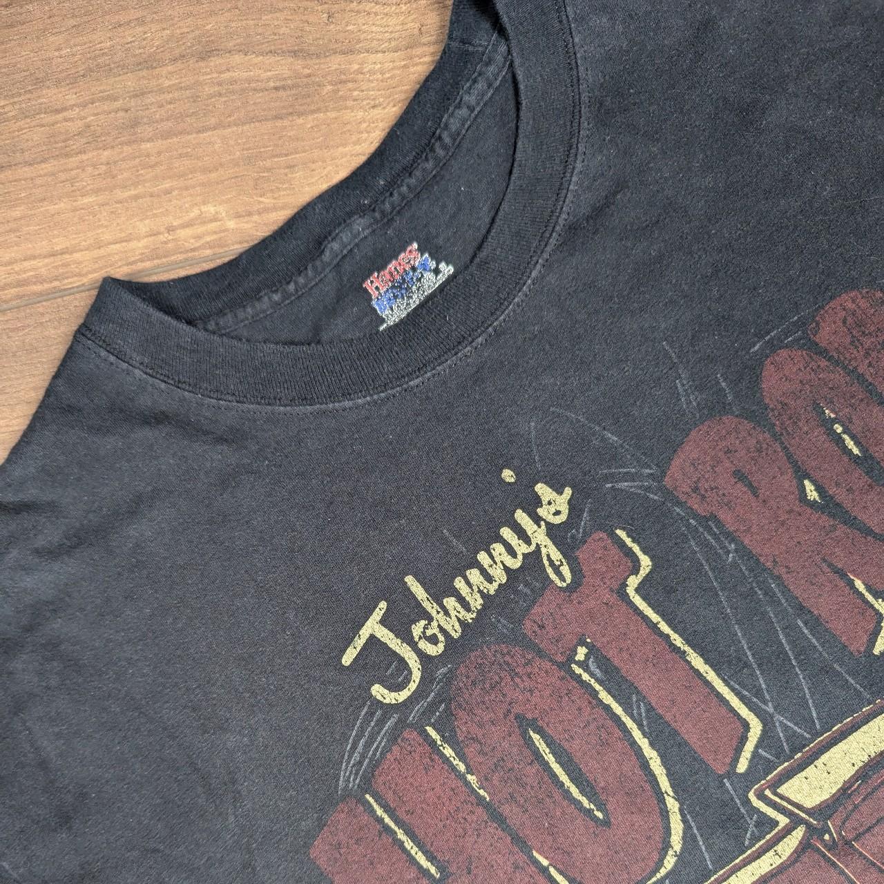 Black Vintage Johnny's Hot Rods Graphic T-Shirt Men's XL