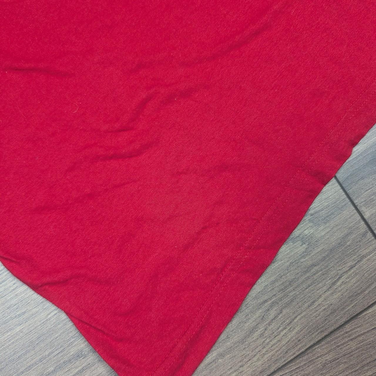 Red Vintage 00's Chinese Graphic T-Shirt Size XL
