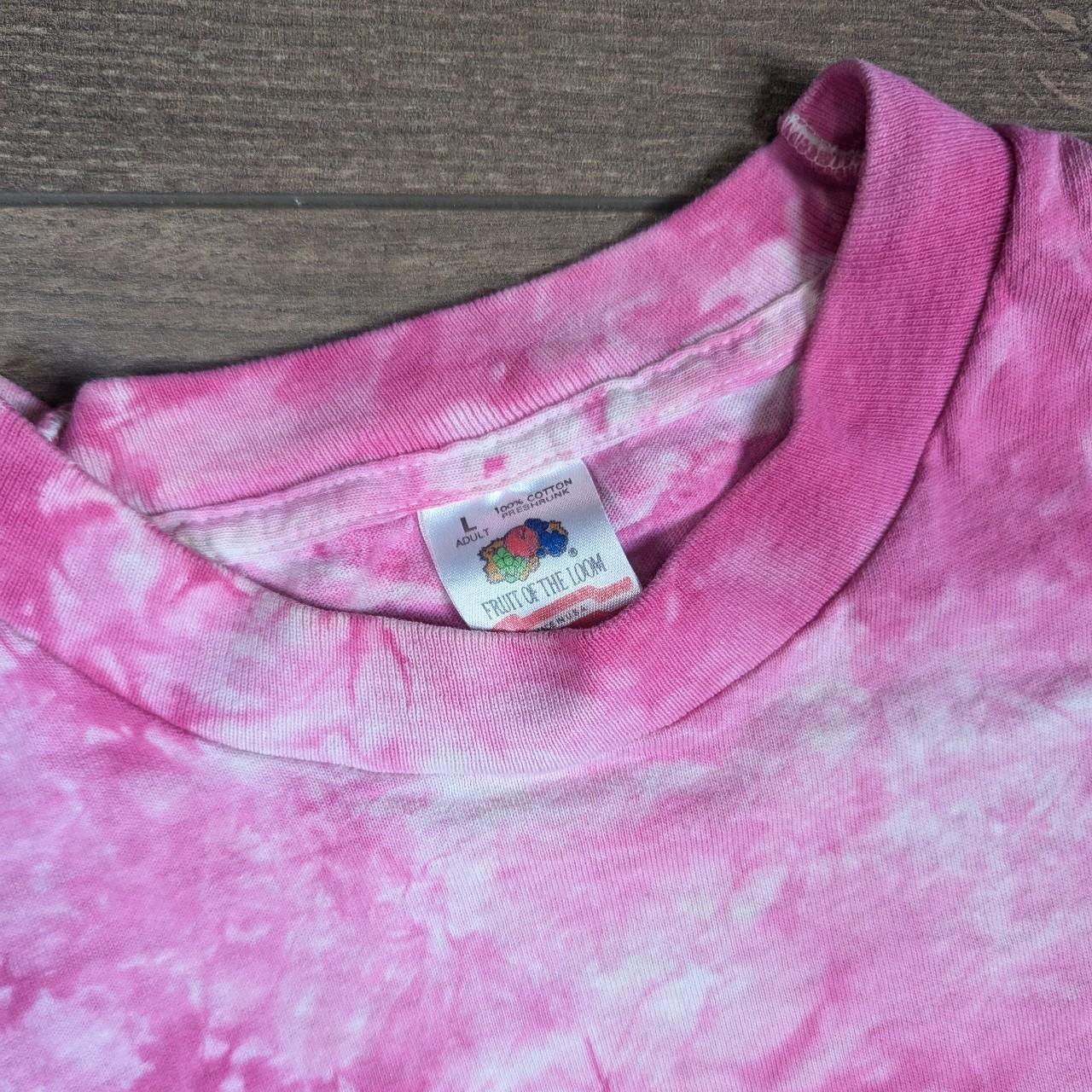 Vintage 90's Fruit of the Loom Pink Tie Dye Sweatshirt Women's L