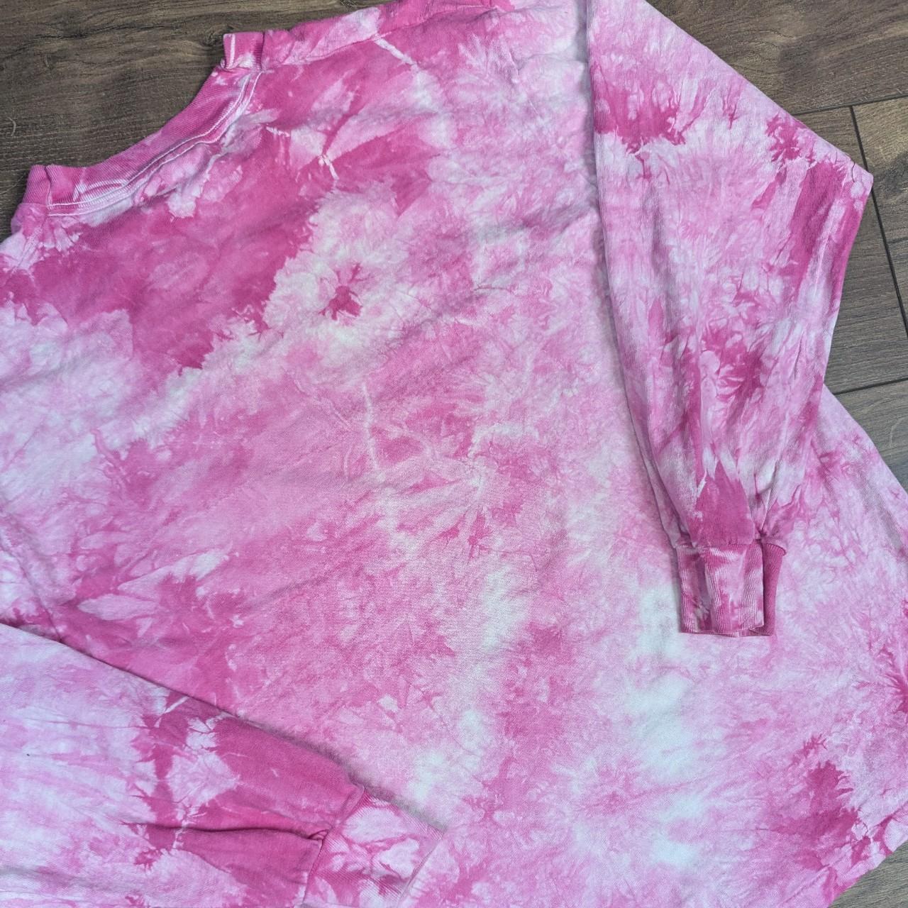 Vintage 90's Fruit of the Loom Pink Tie Dye Sweatshirt Women's L