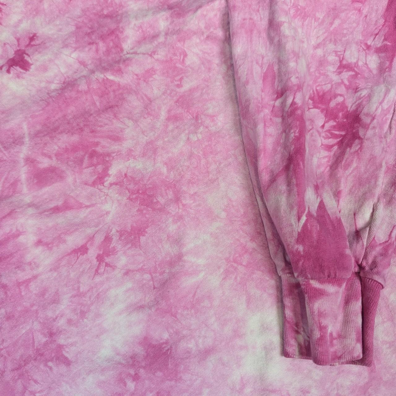 Vintage 90's Fruit of the Loom Pink Tie Dye Sweatshirt Women's L