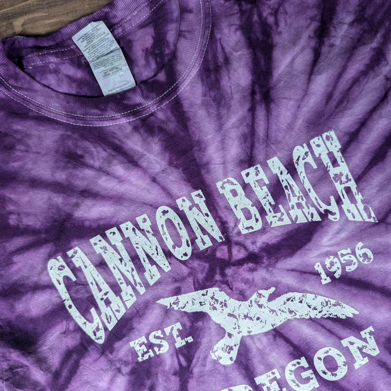 00'S Vintage Purple Tie Dye Graphic T-Shirt Women's S