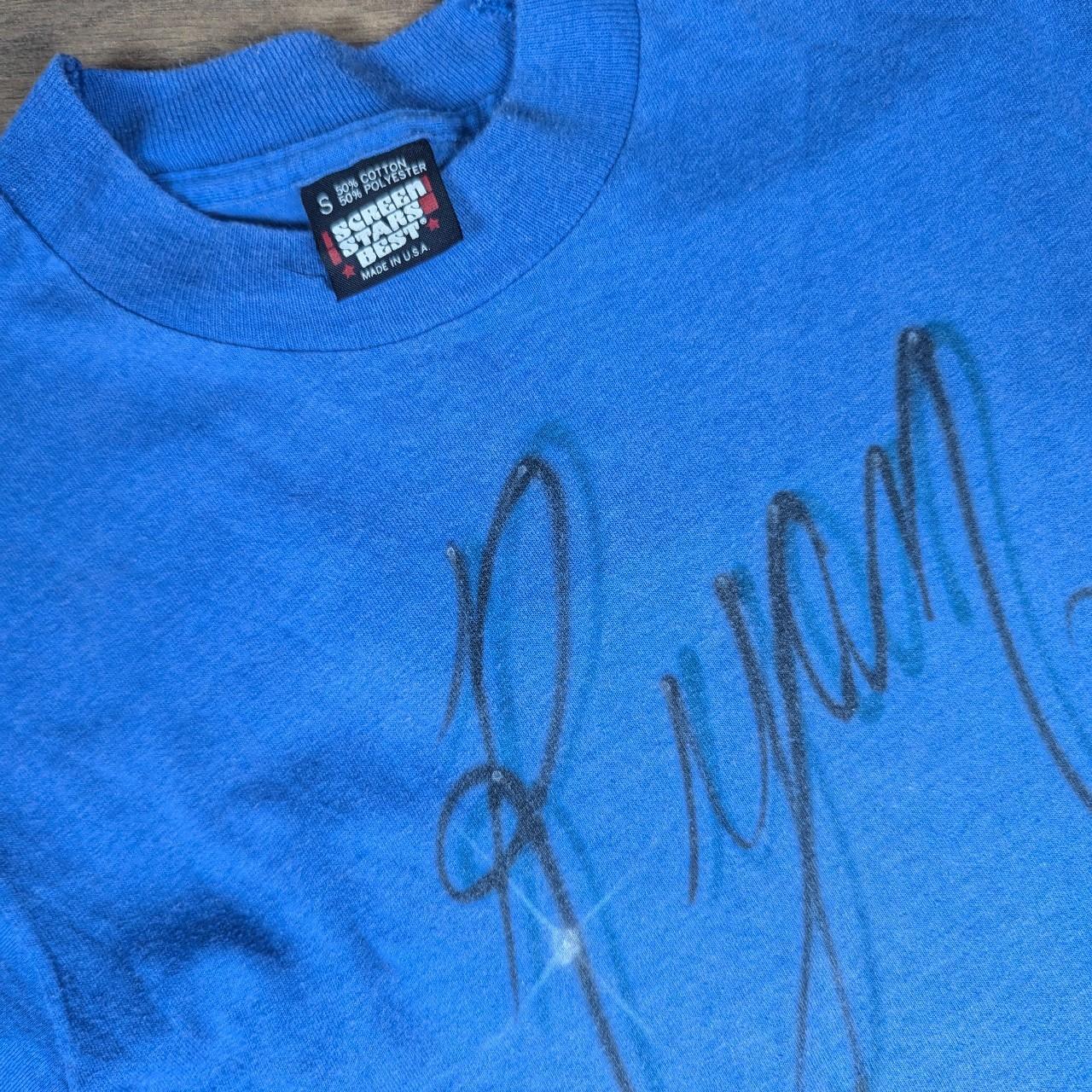 Vintage Screen Stars 80's 90's Blue "Ryan" Graphic T-Shirt Size S