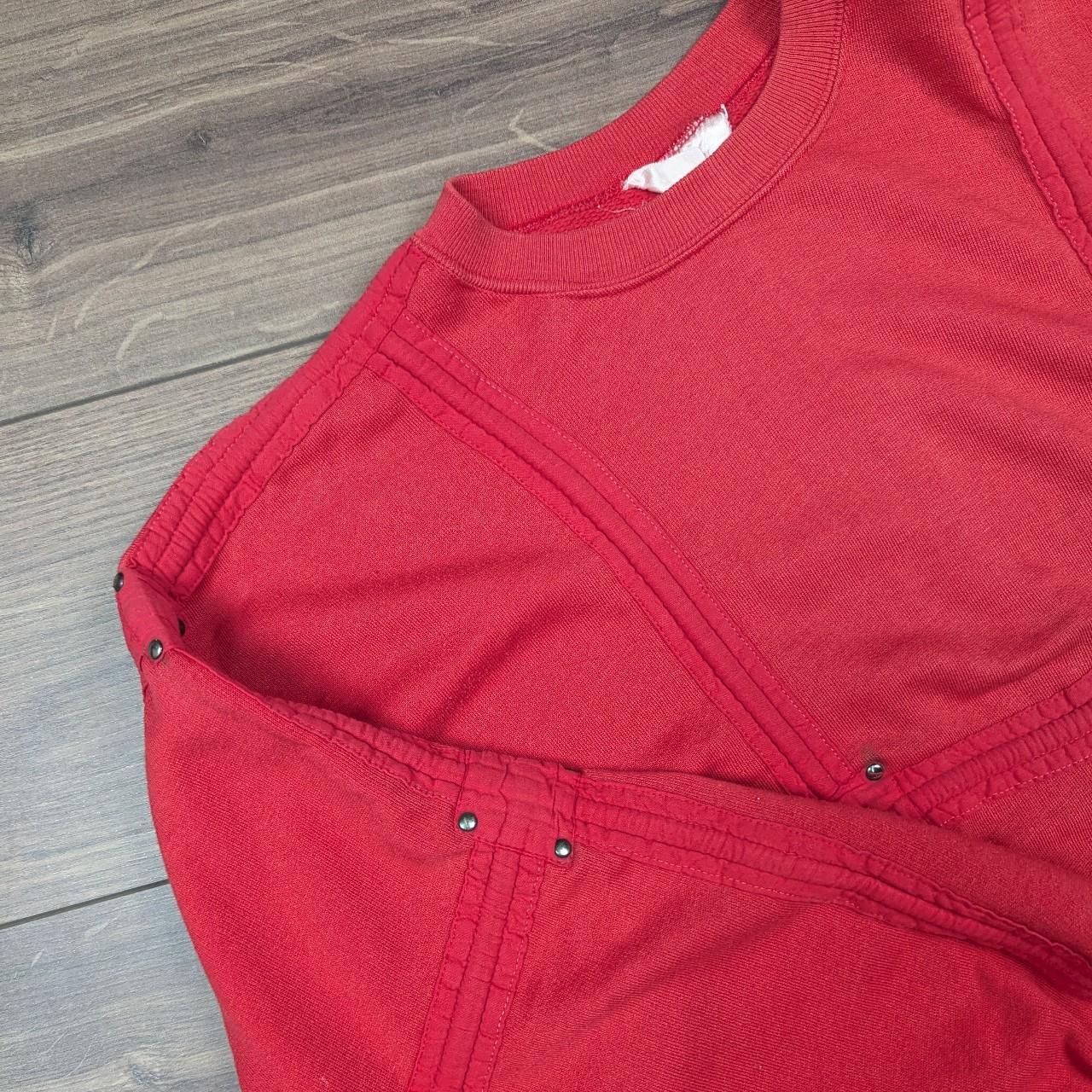 Vintage 1980's Red Stud Detail Sweatshirt Jumper