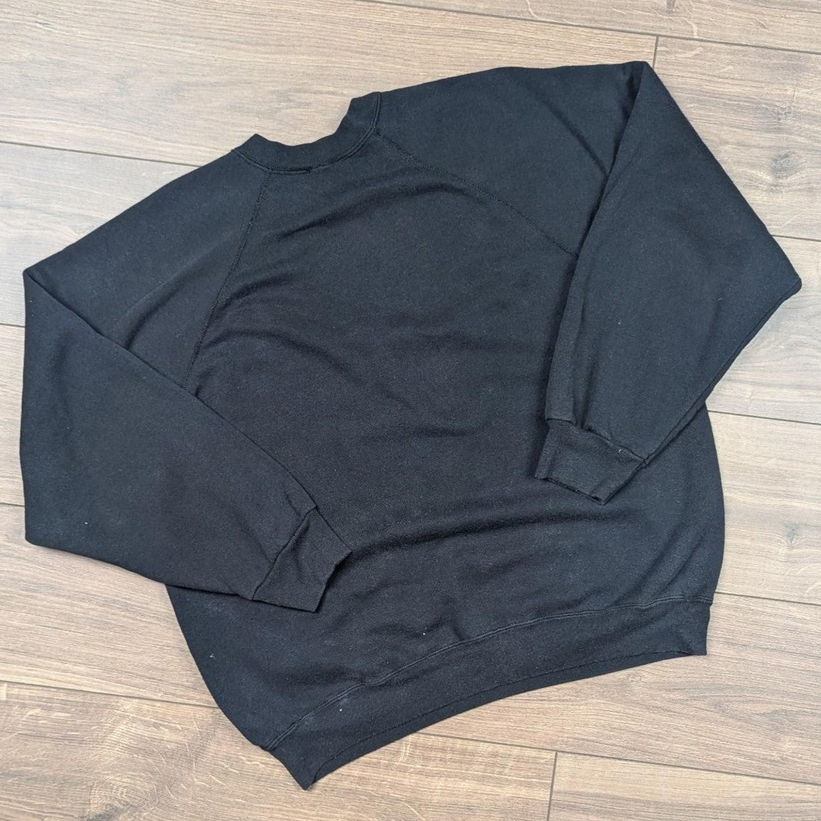 Vintage 1980's Black Modern Art Graphic Tressa Sweatshirt Jumper