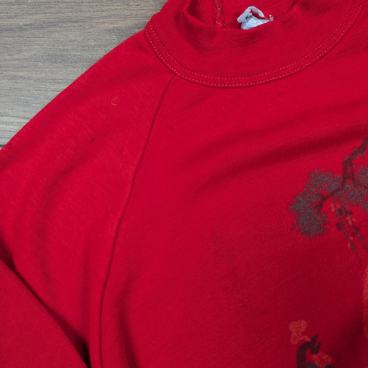 Vintage 1980's Red Tree Graphic Sweatshirt