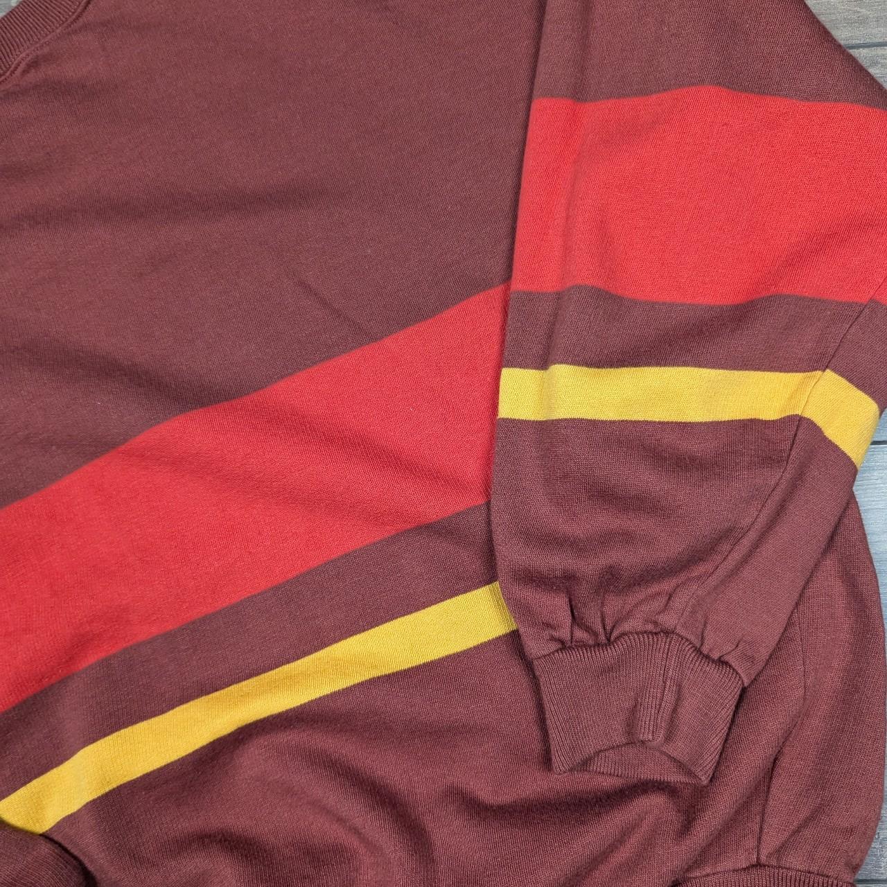 Vintage 70's Striped Orange Jumper Sweatshirt Sweater