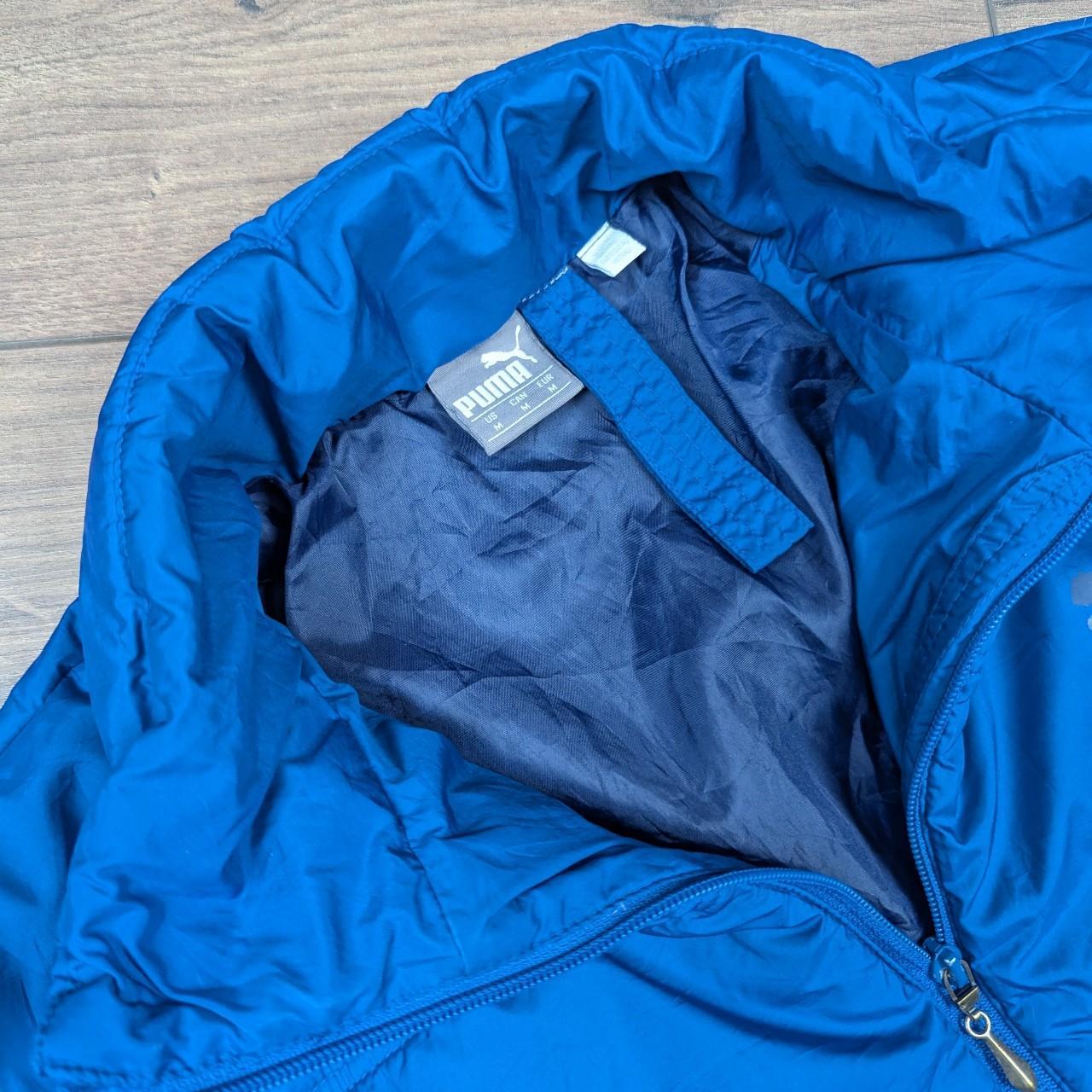 Blue Puma Puffer Jacket Coat Men's M