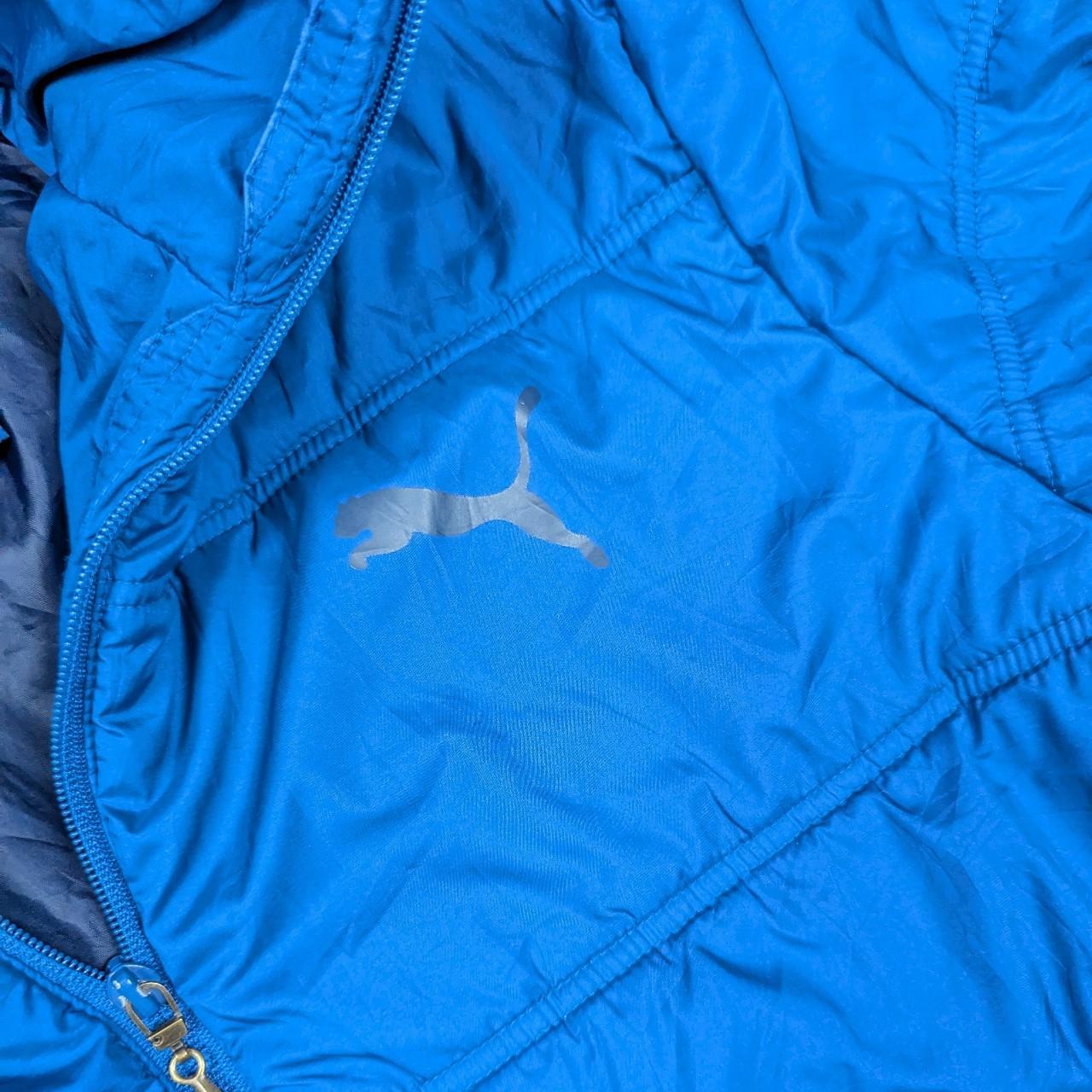 Blue Puma Puffer Jacket Coat Men's M