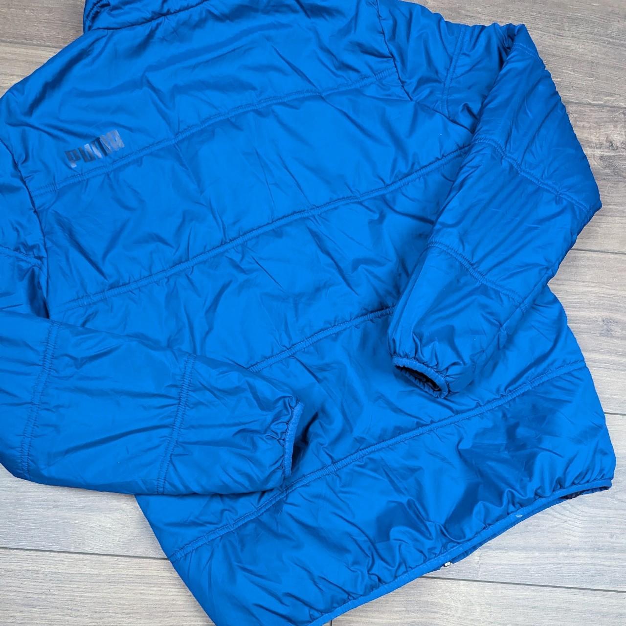 Blue Puma Puffer Jacket Coat Men's M