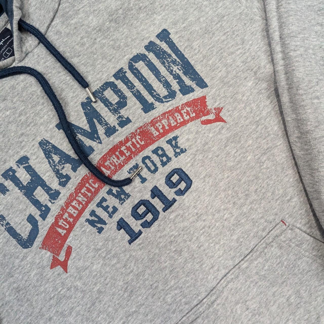Grey Champion Spellout College Graphic Hoodie Men's L