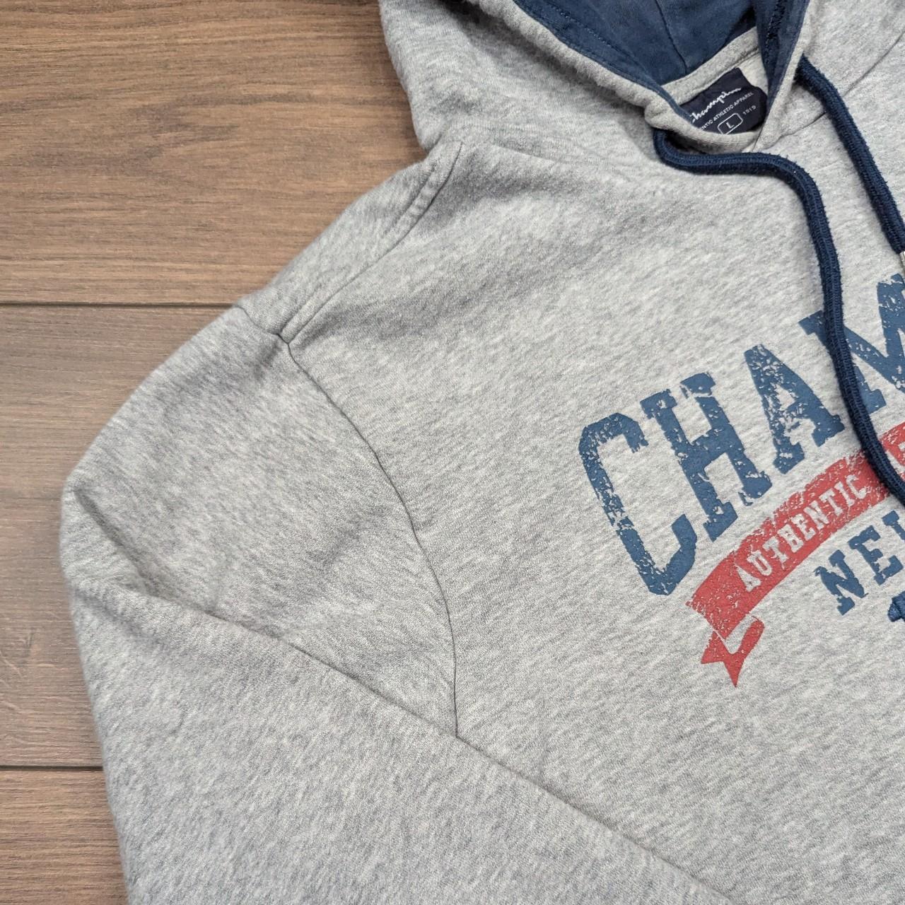 Grey Champion Spellout College Graphic Hoodie Men's L