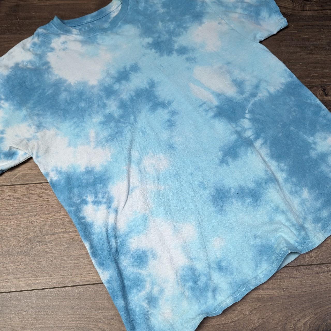 Vintage Blue/White Tie Dye T-shirt Men's L/XL