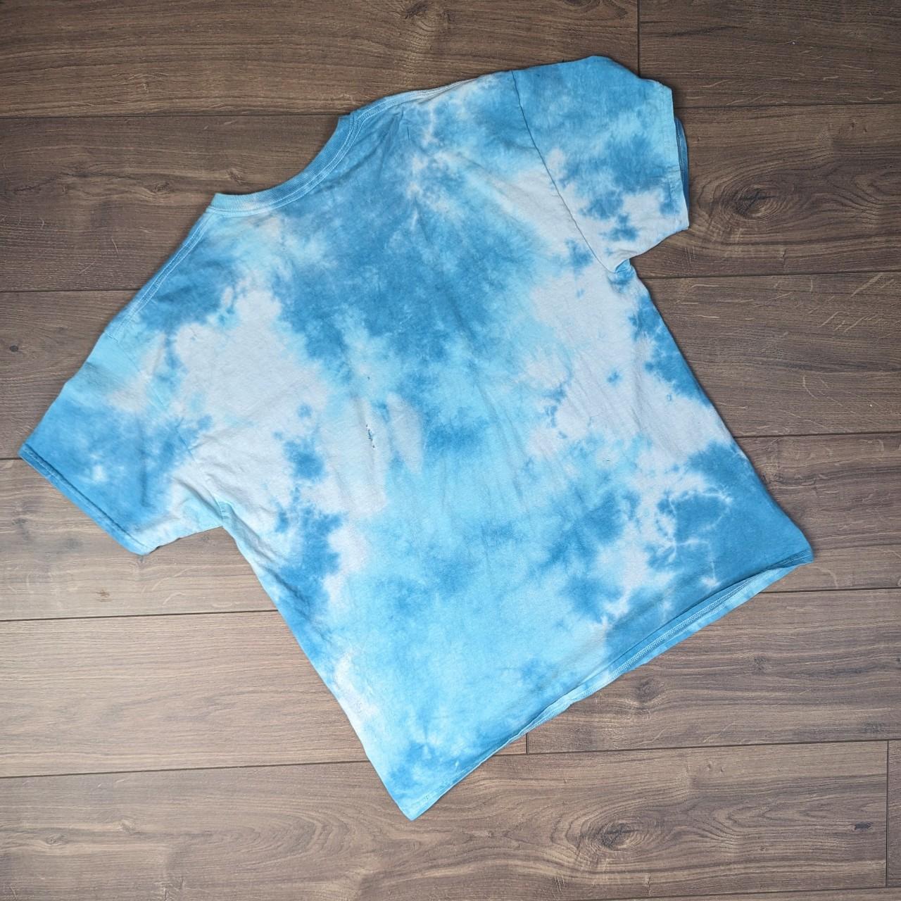 Vintage Blue/White Tie Dye T-shirt Men's L/XL