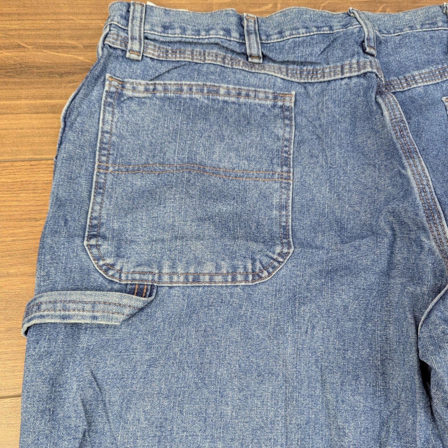 Wrangler Blue Vintage Carpenter Baggy Jeans Hip Hop Y2K W38 L29
