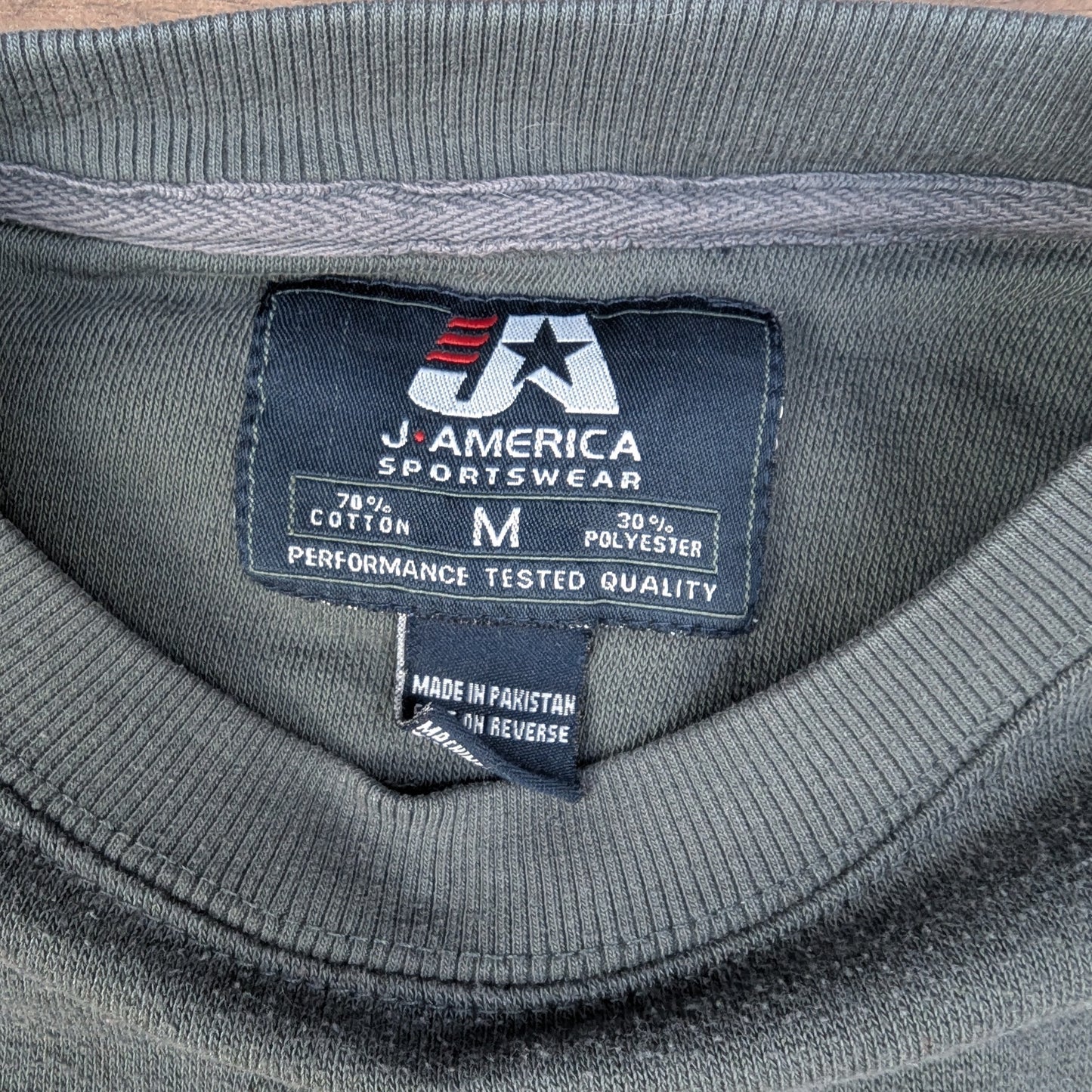 Grey/Yellow Iowa J.America Vintage USA Sweatshirt Size M