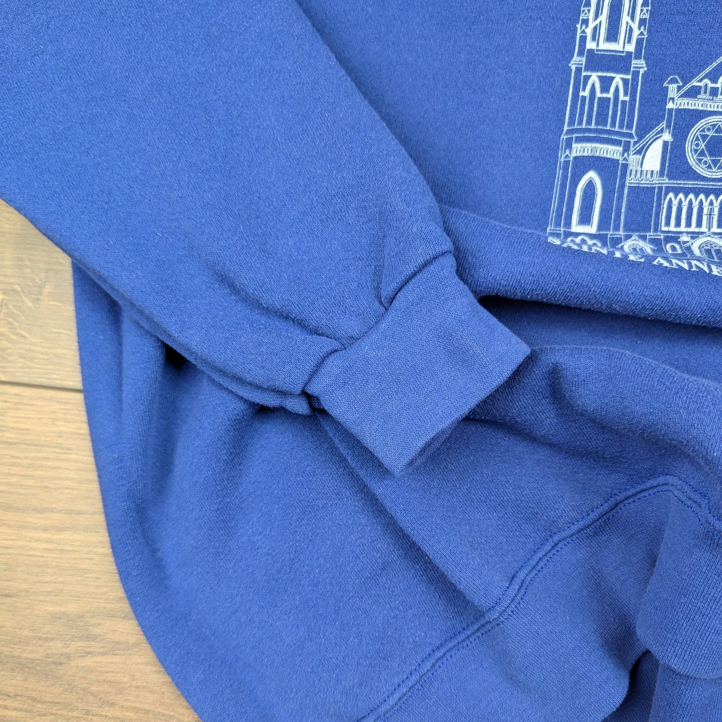 Lee Blue Vintage 90's St Anne's Detroit USA Heavyweight Sweatshirt Size XL