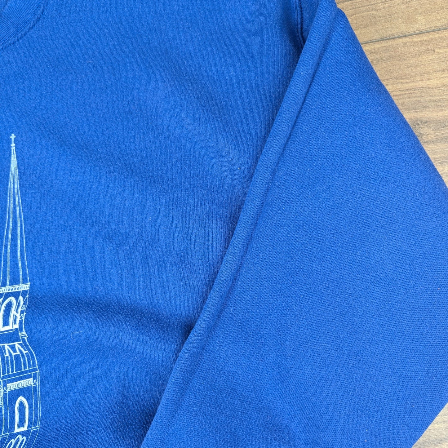 Lee Blue Vintage 90's St Anne's Detroit USA Heavyweight Sweatshirt Size XL