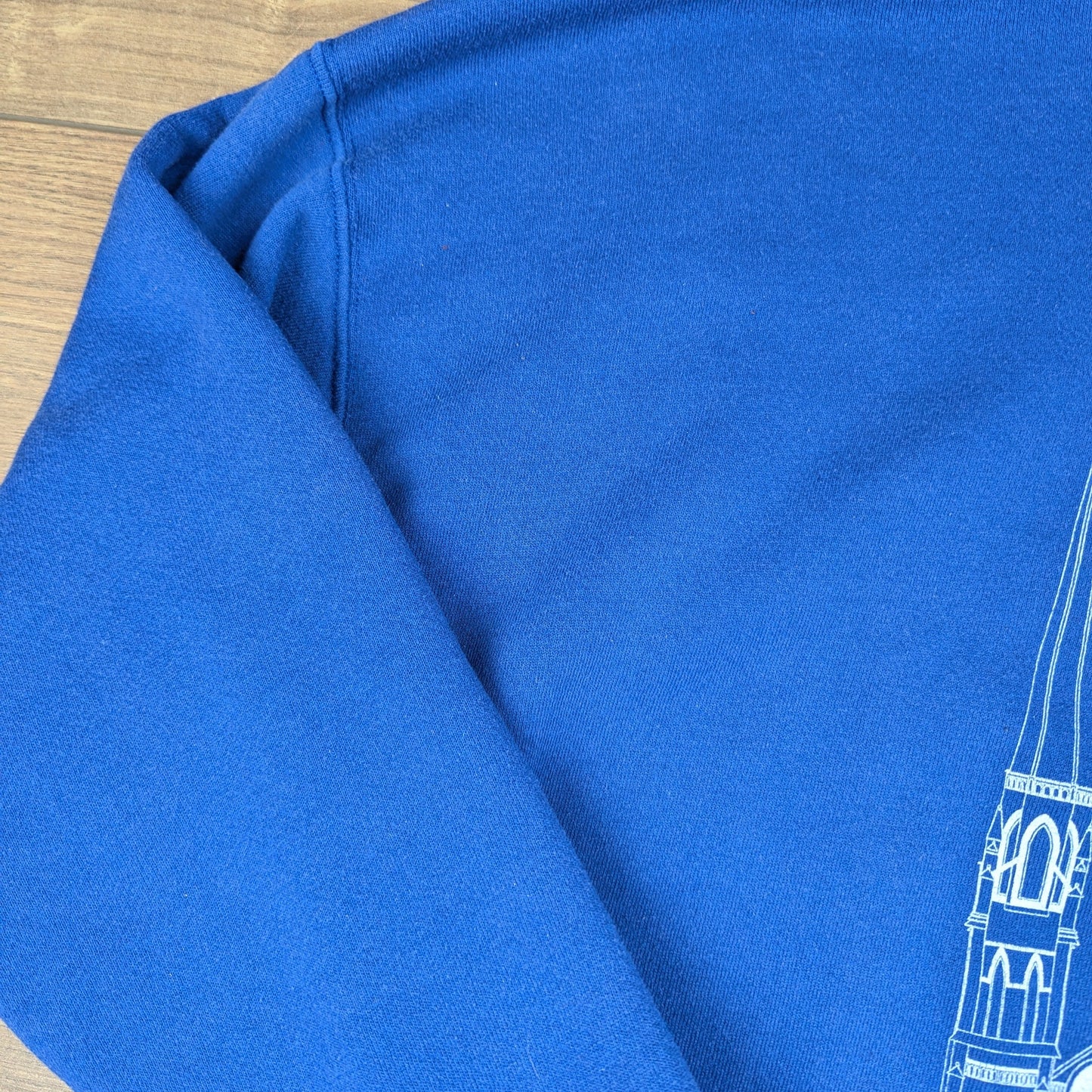 Lee Blue Vintage 90's St Anne's Detroit USA Heavyweight Sweatshirt Size XL