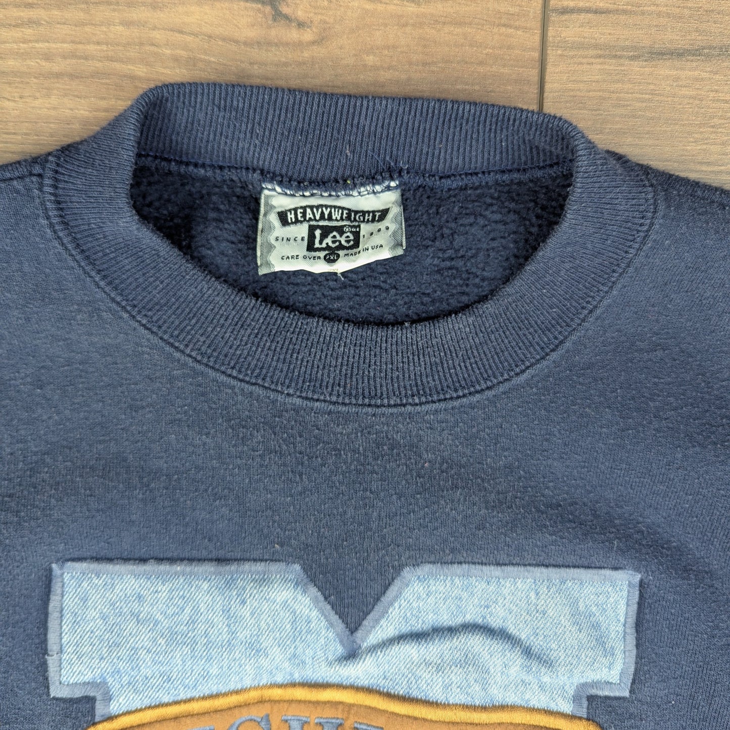 Lee Vintage 90's Michigan Embroidered Heavyweight USA Sweatshirt Size 2XL