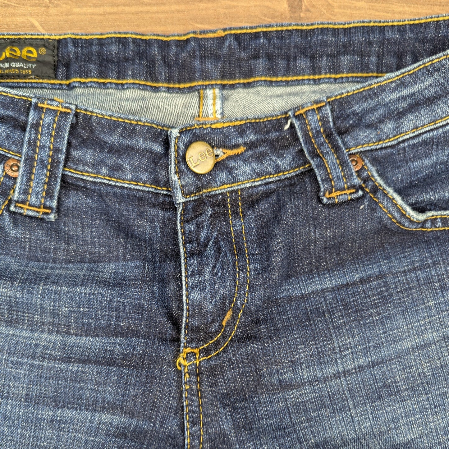 Vintage Lee Blue Low Rise Denim Shorts W31