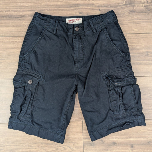 Black Vintage Arizona Jeans Cargo Utility Shorts W29