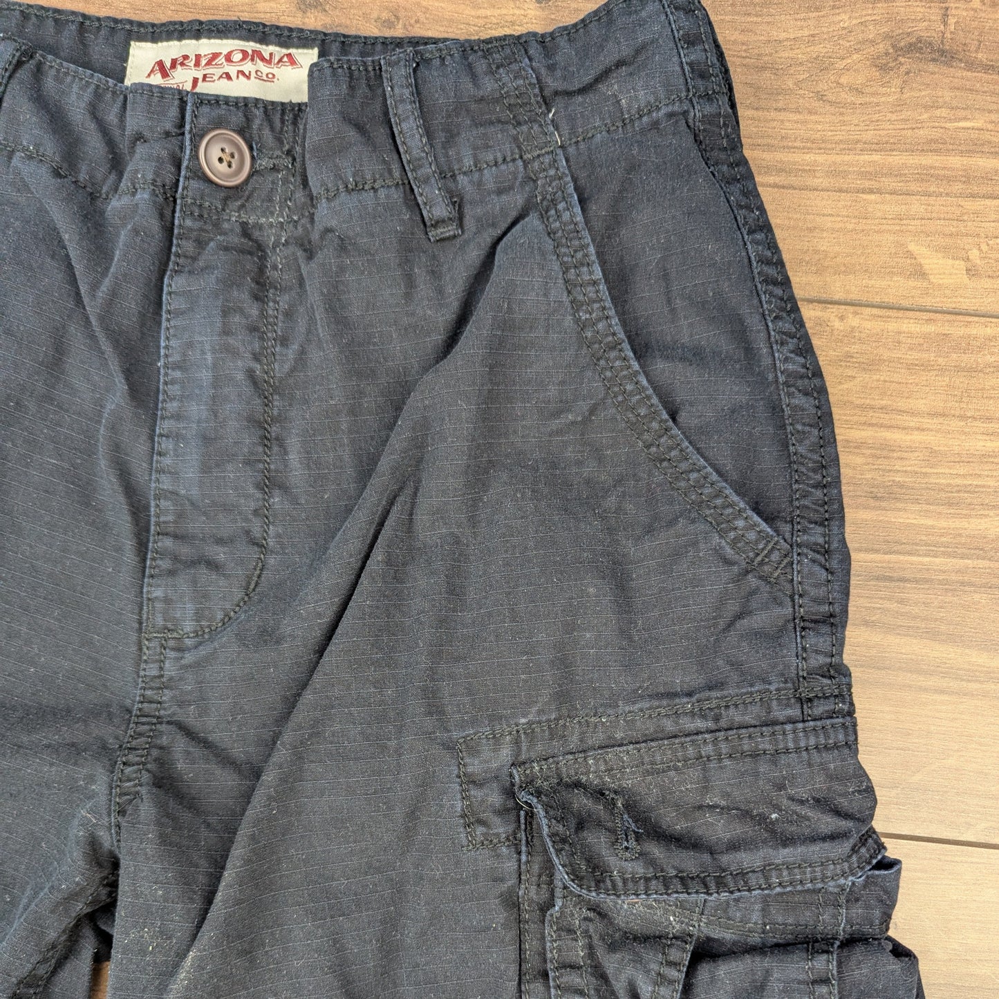 Black Vintage Arizona Jeans Cargo Utility Shorts W29