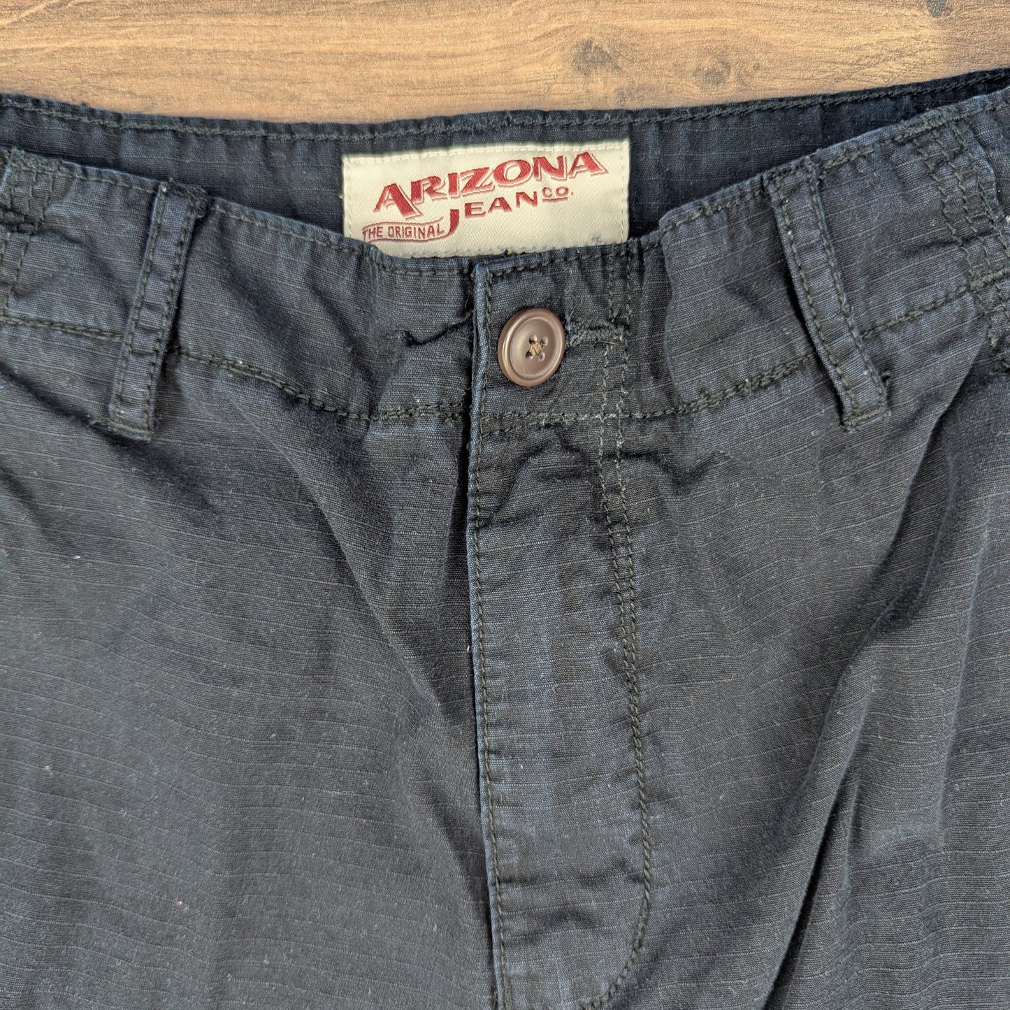 Black Vintage Arizona Jeans Cargo Utility Shorts W29