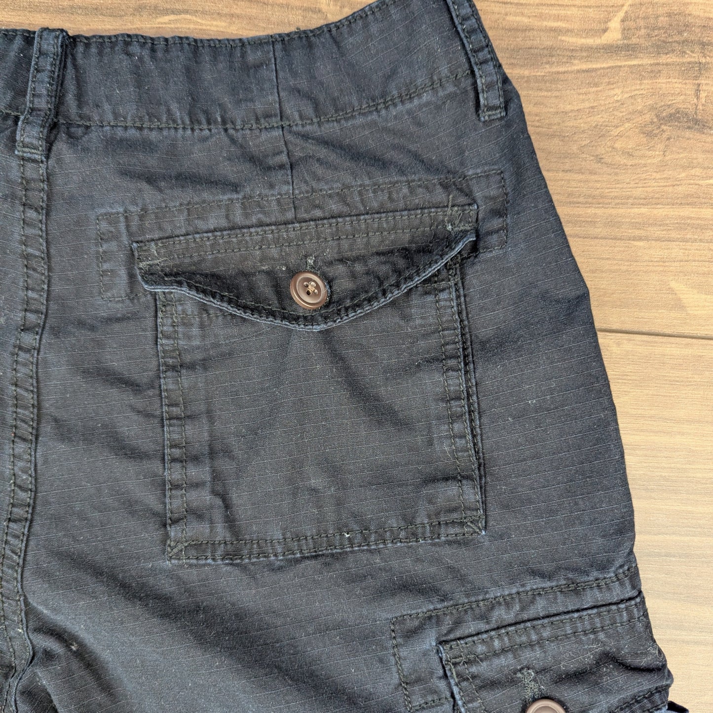 Black Vintage Arizona Jeans Cargo Utility Shorts W29