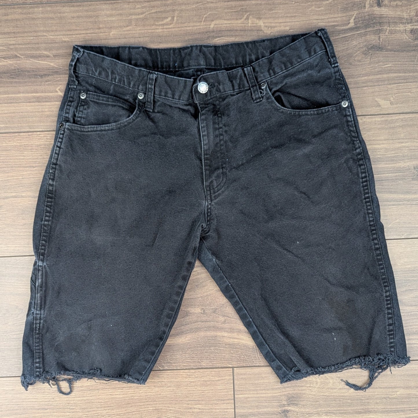 Vintage Black Dickies Denim Cut-Off Shorts W32