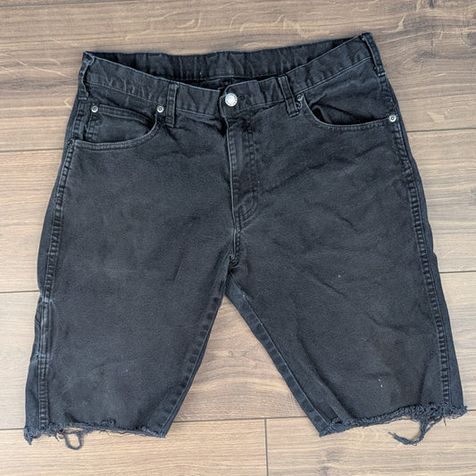 Vintage Black Dickies Denim Cut-Off Shorts W32