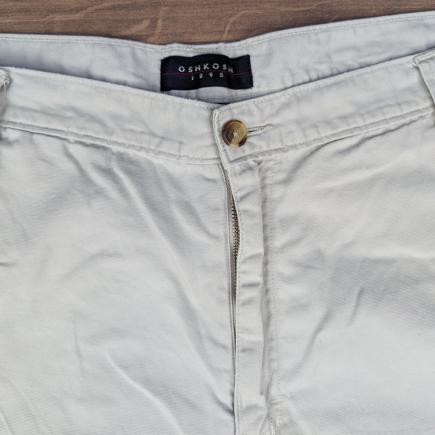 Beige OshKosh Carpenter Cargo Utility Shorts W36