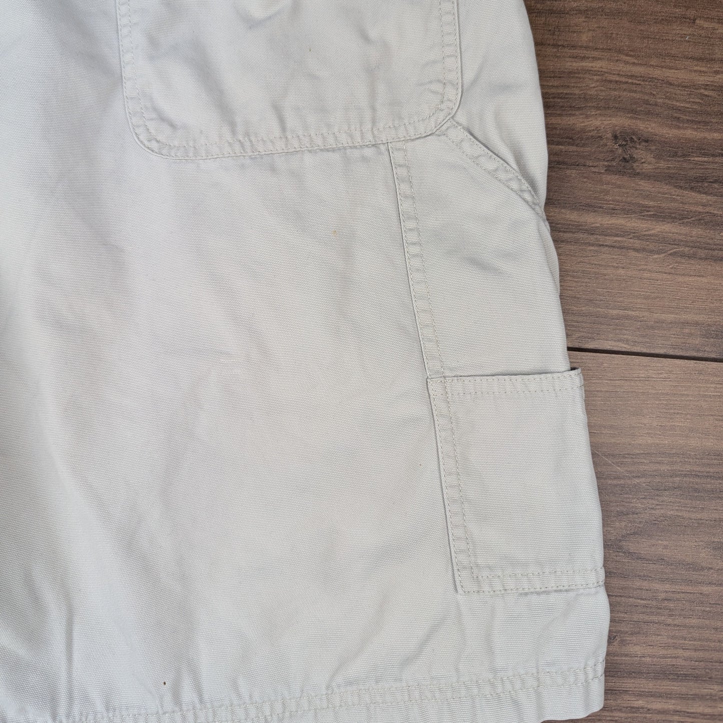 Beige OshKosh Carpenter Cargo Utility Shorts W36