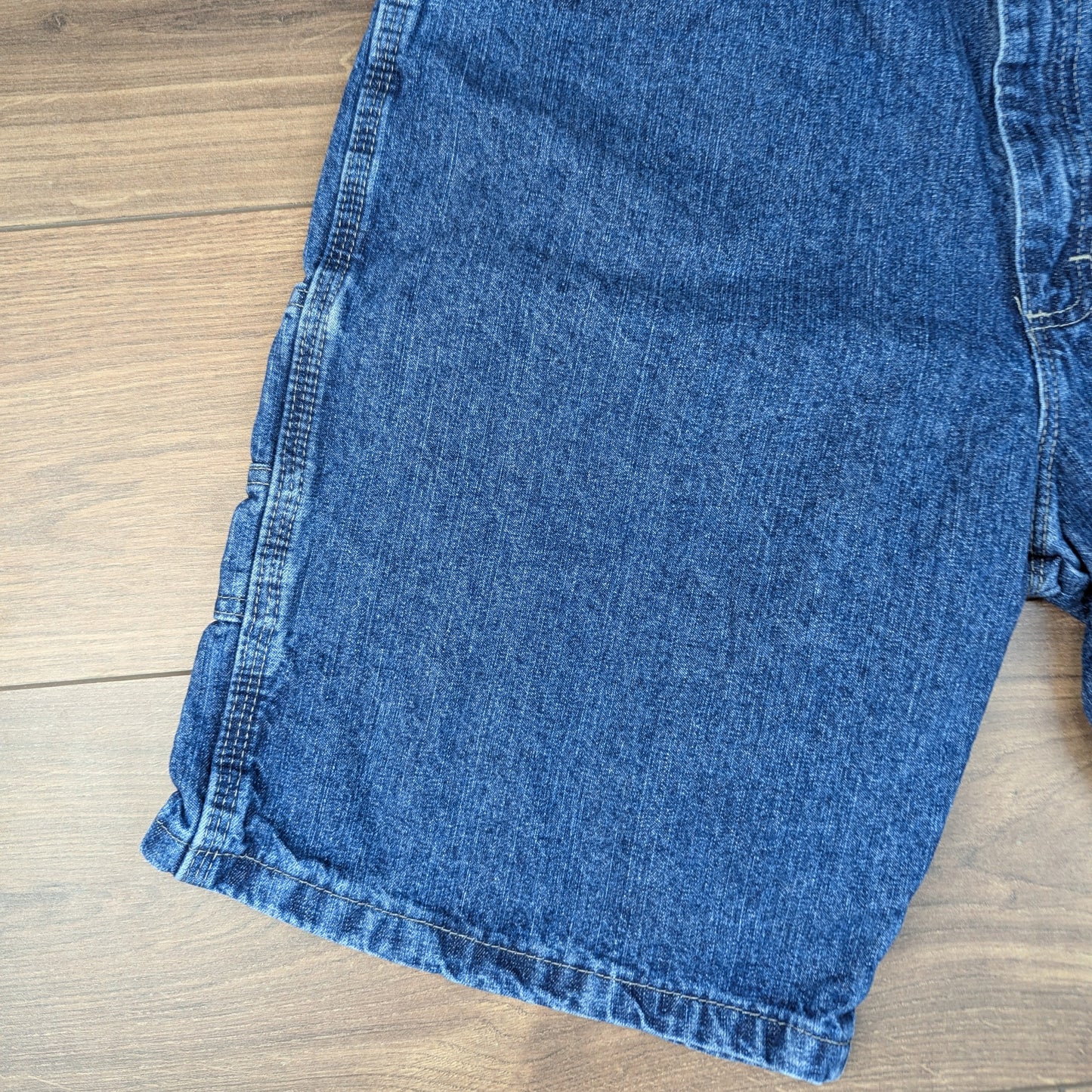 Blue Vintage Wrangler Carpenter Cargo Utility Hip-Hop Baggy Denim Shorts W36