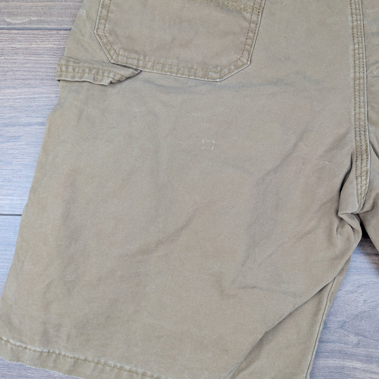 Brown Tan Vintage Wrangler Carpenter Cargo Utility Shorts Jorts W38