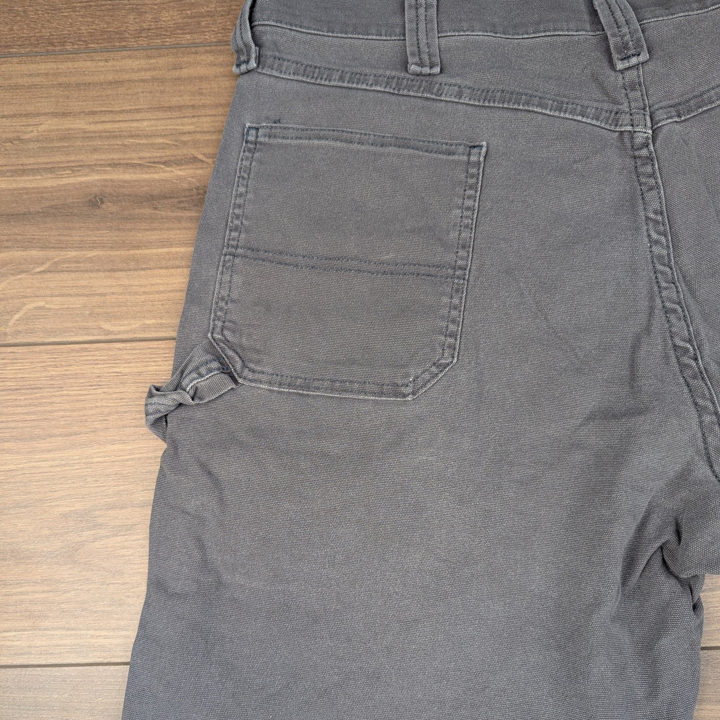 Grey Vintage Wrangler Carpenter Cargo Utility Shorts W38