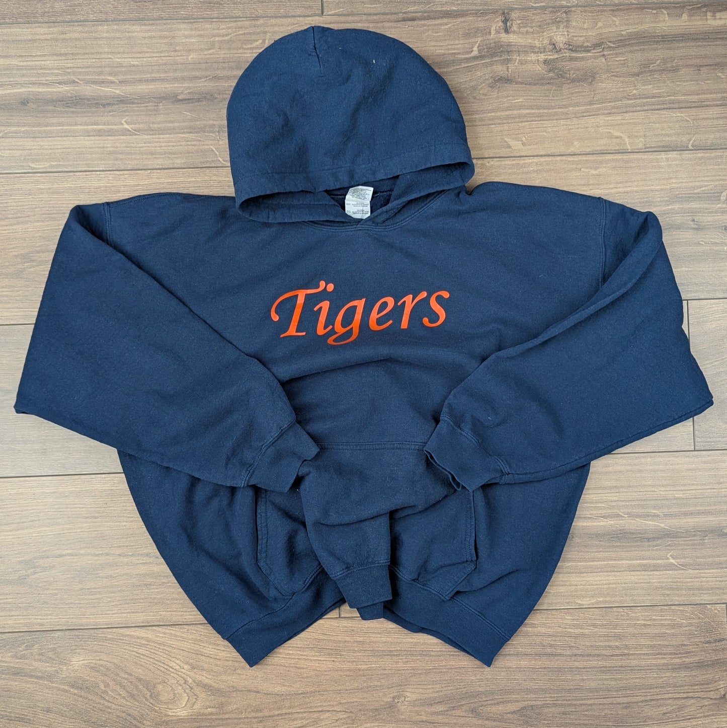 Navy Gildan Tigers Zepeda USA Graphic Hoodie Size XL
