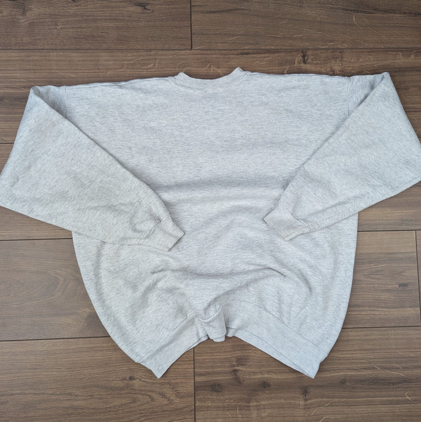 Grey Blue Vintage 90's Hanes Navy Sailing USA Sweatshirt Size L