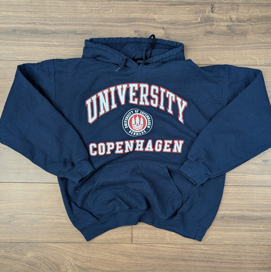 Vintage 00's Gildan University of Copenhagen Navy Hoodie Size M