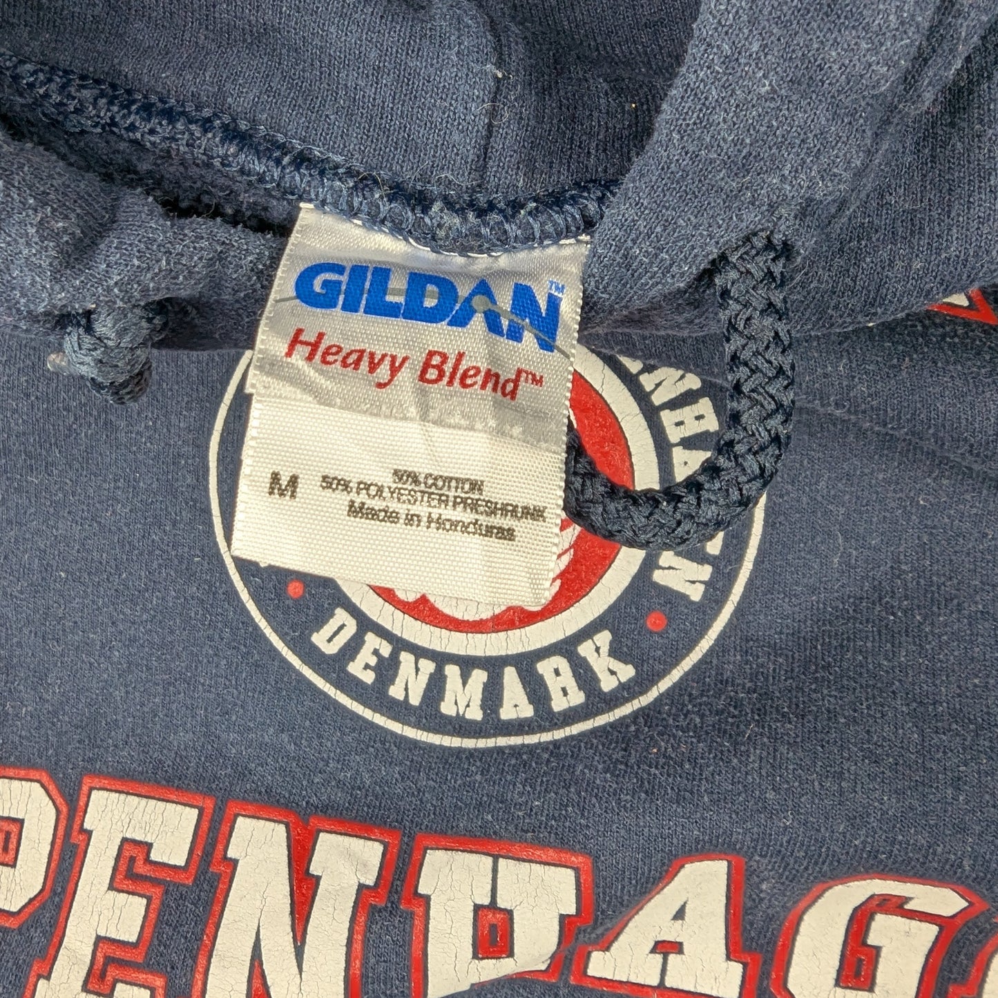 Vintage 00's Gildan University of Copenhagen Navy Hoodie Size M