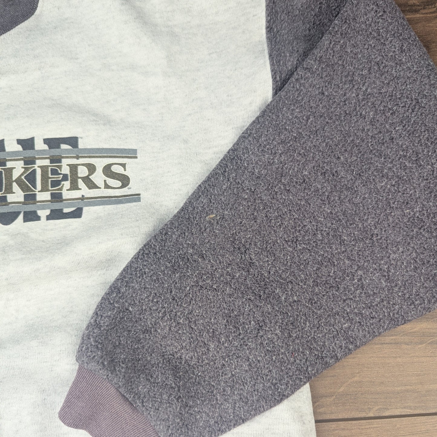 90's Vintage Grey/Purple Purdue Boiler Makers H.L Miller USA Sweatshirt Size M