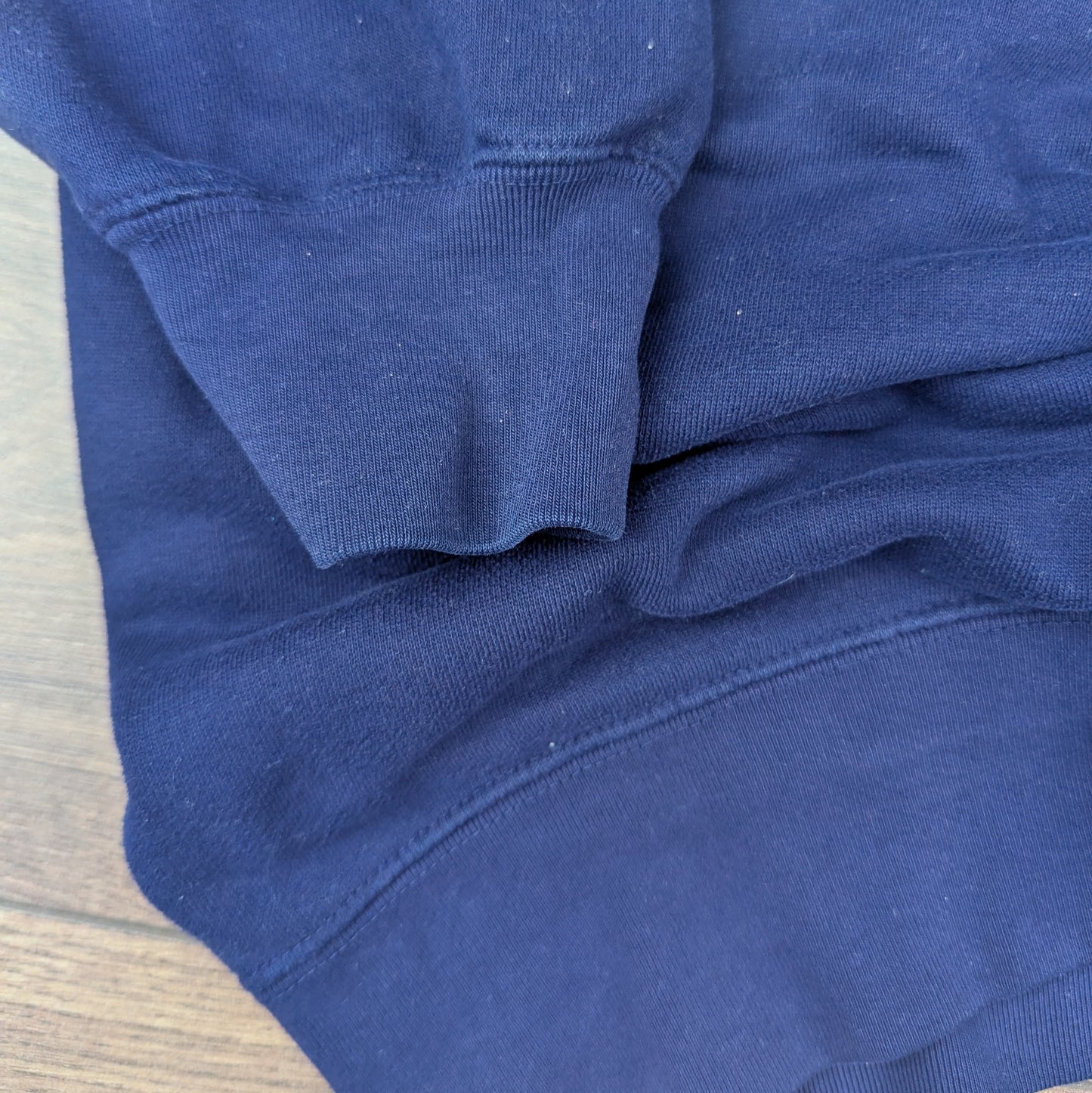 Navy Express Athletique Vintage USA Graphic Quarter Zip Sweatshirt Size M